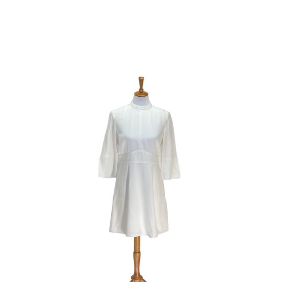 Reiss Midi Dress White Size 6 Minimalist - Picture 2 of 16
